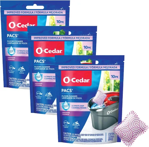 Vista 13 de O-Cedar Paquetes de limpieza de piso 20 unidades con aroma cítrico 10 unidades (2 paquetes)