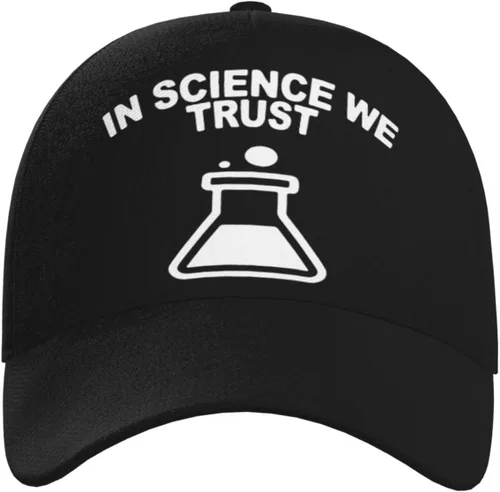 Vista 2 de in Science We Trust Baseball Caps Adjustable Trendy Curved Brim Baseball Hat for Men Women