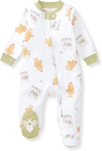 Vista 139 de Burt's Bees Baby - Pijama de una pieza para bebé, mameluco para dormir y jugar, algodón 100% orgánico, cremallera frontal