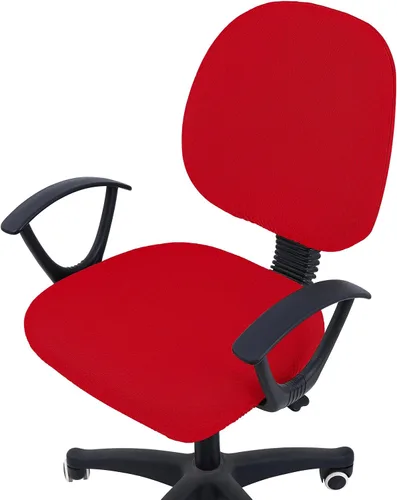 Vista 58 de Smiry Fundas de asiento de silla de computadora de oficina, de jacquard elástico, extraíbles, lavables, antipolvo, protectores de cojín para silla