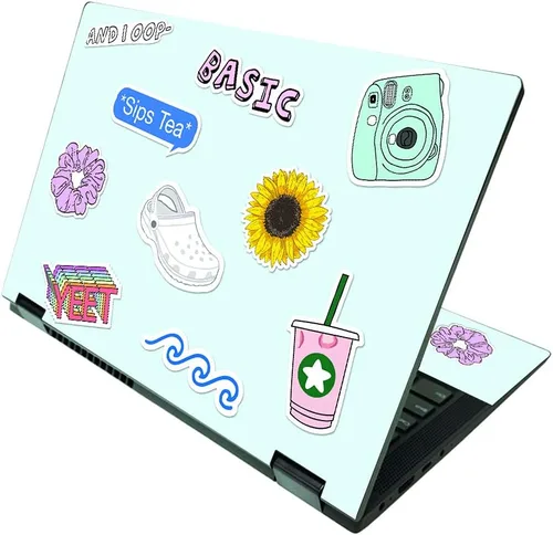 Vista 14 de MightySkins Skin compatible con Lenovo IdeaPad Flex 5 2 en 1 de 15 pulgadas (2021) - Humo brillante Funda protectora de vinilo duradera y única