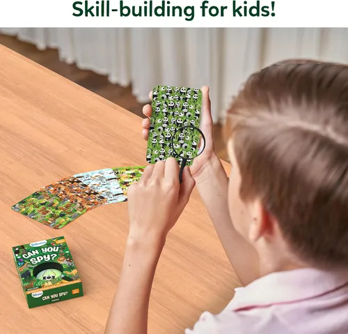 Vista 6 de Skillmatics Recuerdos de fiesta (Paquete de 15) - ¿Puedes espiar animales? Juego de cartas de buscar y encontrar para niños, juguete de bolsa