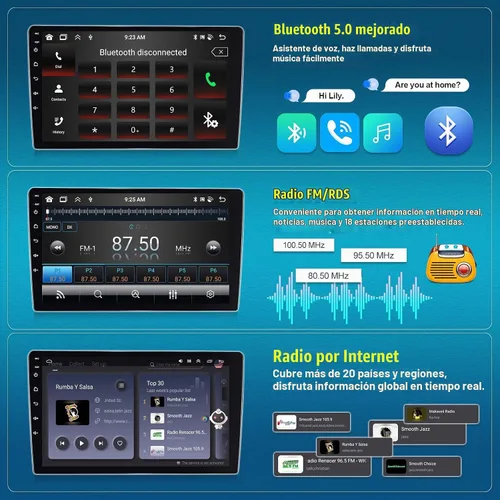 Vista 8 de 8 Core 4G+64G Android Car Stereo Radio para Mazda 3 2010 2011 2012 2013 inalámbrico CarPlay Android Auto 9 pulgadas HD IPS pantalla táctil Bluetooth
