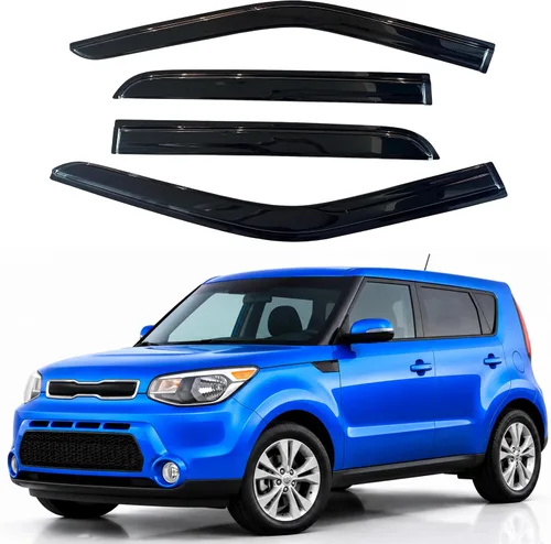 Vista 156 de Visera de ventana IG para Ford Focus Sedán y Hatchback 2012-2018, Protector de ventana lateral para lluvia y viento estilo Mugen, extra duradero