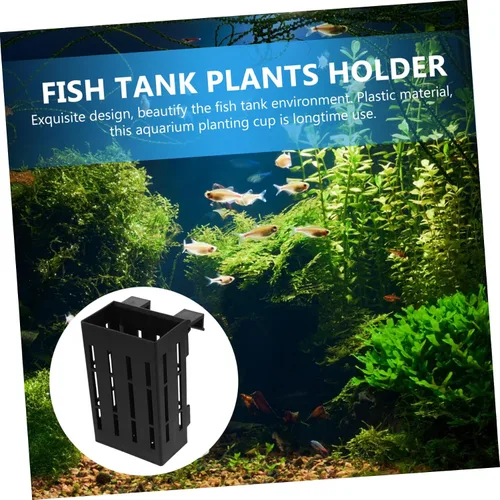 Vista 5 de Ipetboom Soporte colgante para plantas de acuario, 4 piezas, maceta acuática con gancho, plantas acuáticas para acuario, plantas de agua