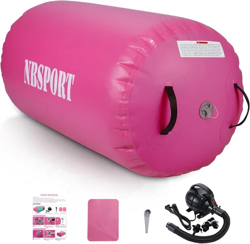 Vista 11 de Air Barrel - Barril de Aire Rodillo de Gimnasia para Entrenador de Flic Flac Hacia Atrás, Colchoneta de Aire con Bomba para Entrenamiento