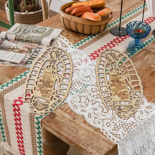 Vista 4 de 12 Piezas De Centros De Mesa De Madera Para Bautizo, Centros De Mesa Para Bautizo Bodas Decoraciones, Mi Primera Comunión Decoraciones, Decoraciones