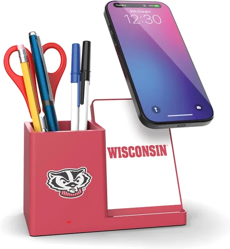Vista 34 de SOAR NCAA - Soporte de carga inalámbrico unisex para teléfono celular y organizador de escritorio Color del