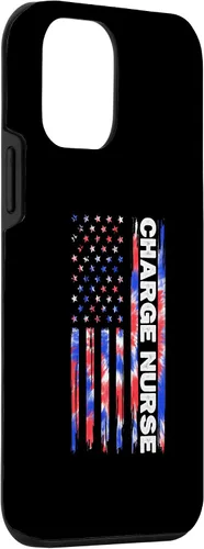 Vista 3 de Funda para iPhone 12 mini Charge Nurse Nursing Tie Dye Bandera Americana 4 de Julio RN