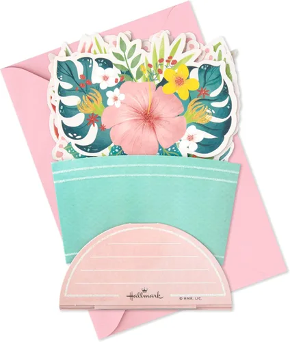 Vista 7 de Hallmark Paper Wonder - Cumpleaños o felicitaciones, tarjeta Pop Up (ramo visible)