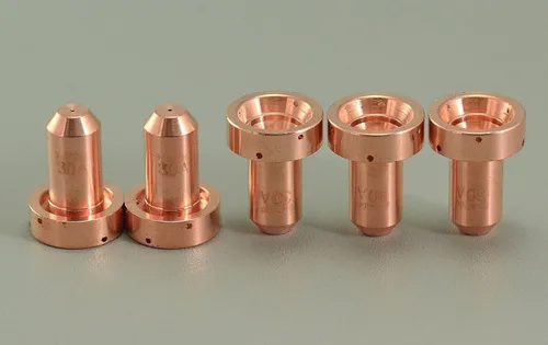 Vista 4 de RIVERWELD 9-8206 Punta de plasma 30Amp Drag OTD Fit Thermal Dynamics SL60 SL100 Plasma Cutter Torch 10pk