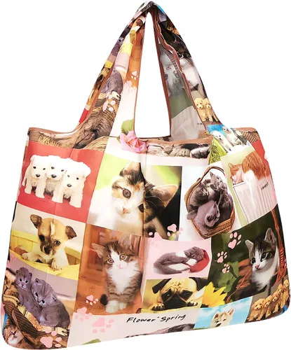 Vista 27 de Bowbear Bolsa de compras reutilizable de nylon plegable