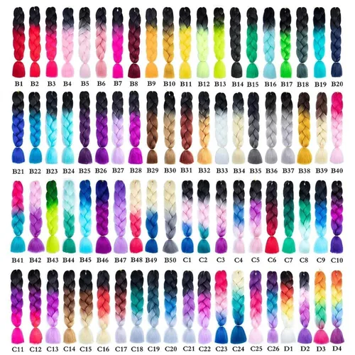 Vista 7 de Beige (613) Cabello trenzado 6 paquetes de extensiones de cabello sintético de 24 pulgadas, extensiones de cabello trenzado Jumbo Ombre trenzado