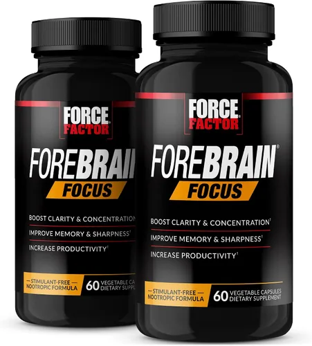 Vista 8 de Force Factor Forebrain Focus Brain Booster, suplemento cerebral para aumentar la claridad y la concentración, para la memoria y la nitidez