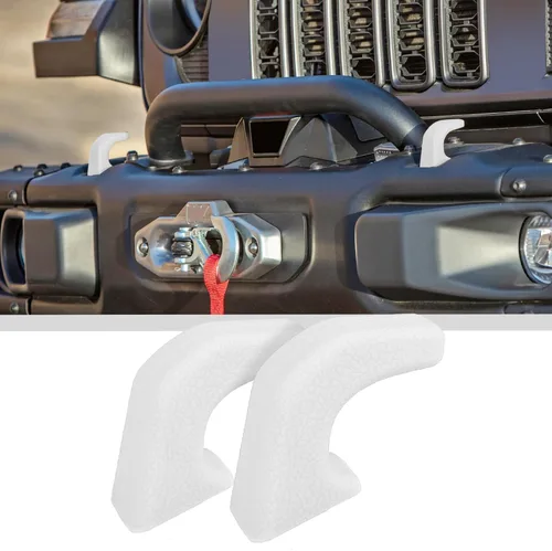 Vista 15 de JWWY Cubiertas de Gancho de Remolque para Parachoques Cubierta Protectora de Receptor de Enganche de Remolque Funda de Goma para Cabrestante