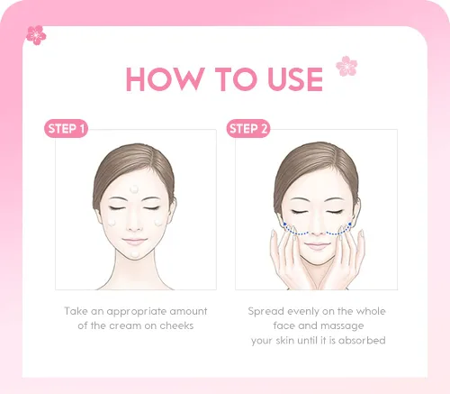 Vista 2 de AKARY Sakura Essence Crema hidratante facial, crema facial hidratante diaria para todo tipo de piel, crema facial y cuello para suavizar la piel