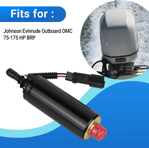 Vista 2 de Bomba de combustible para Johnson Evinrude fueraborda OMC 75-175 HP BRP reemplaza 439347 0439347 5004428 5000800 separador de vapor