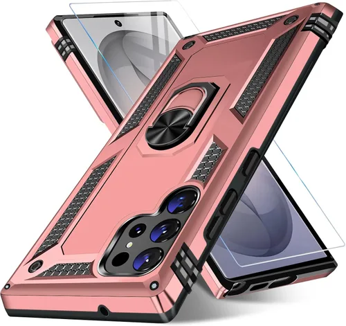 Vista 86 de Funda para Samsung Galaxy S21 5G resistente con protector de pantalla integrado, armadura dura, funda anticaída militar para Samsung S21 5G 6.2 2021