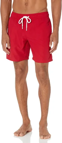 Vista 10 de Amazon Essentials Traje de baño para hombre con forro de malla, bolsillos, cierre de cordón