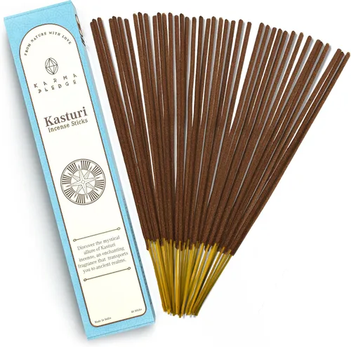 Vista 55 de Bakhoor - Varitas de incienso orgánicas sumergidas a mano, 100 varillas con hierbas naturales e ingredientes aromáticos, tiempo de combustión de 45