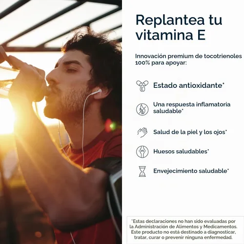 Vista 2 de Designs for Health Annatto-E 300 mg Tocotrienoles - Suplemento complejo de vitamina E DeltaGold con tocotrienoles Delta + Gamma - Cardiovascular
