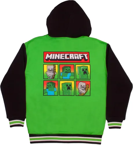 Vista 2 de Minecraft Chaqueta Varsity con capucha y cremallera para niños y niños pequeños