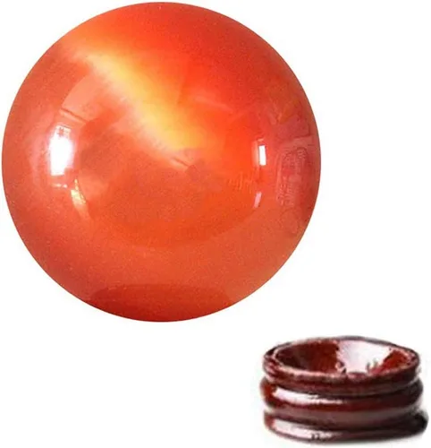 Vista 3 de Feng Shui - Bola curativa de cristal de ojo de gato de cuarzo natural de 1.6 pulgadas, bola de cristal de Feng Shui para riqueza y proteger la casa