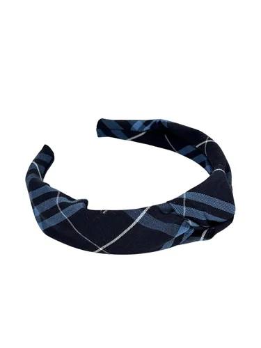 Vista 43 de Diadema anudada de 1.25 pulgadas, uniforme escolar, a cuadros, acolchada, con nudo en la parte superior, diadema de uniforme (cuadros 120)