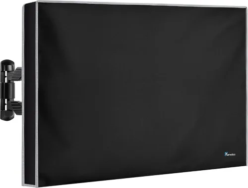 Vista 25 de Garnetics Funda de TV para exteriores de 24 pulgadas, impermeable, resistente a la intemperie con protectores de pantalla de escudo inteligente