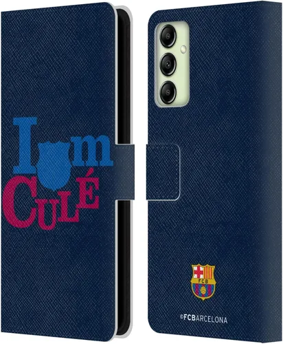 Vista 7 de Head Case Designs Officially Licensed FC Barcelona Ball Pattern Campions Leather Wallet Case Compatible with Samsung Galaxy A14 5G