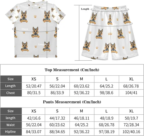 Vista 3 de German Shepherd Dog Boy Clothes Summer Outfits for Boys Shirt Shorts Set Playwear for Kids Boys Girls