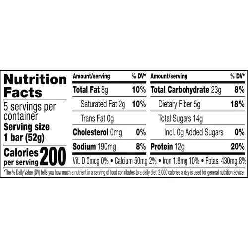 Vista 8 de RXBAR Barritas de proteína, 12g de proteína, snacks sin gluten, chocolate con sal marina (6 cajas, 30 barras)