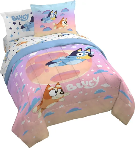 Vista 11 de Disney Moana - Juego de edredón individual de 5 piezas para niñas, color beige Bed in a Bag, Comforter Sheets Sham Pillowcase, Official