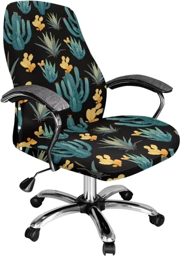 Vista 40 de Funda para silla de oficina de mármol morado, lavable, funda para silla de escritorio, fundas para silla de computadora para silla giratoria, silla