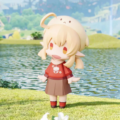 Vista 2 de Genshin Impact ¡Hola! Figura de Klee Chibi de Good Smile