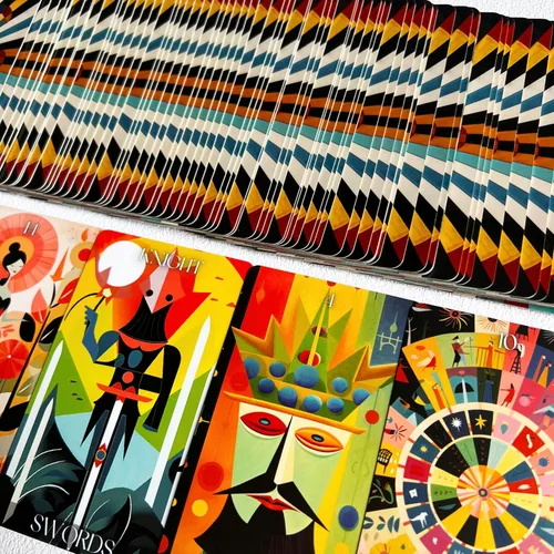Vista 6 de Baraja de Tarot Tzxamsez Wonderland, Cartas de Tarot para Principiantes, Cartas de Adivinación