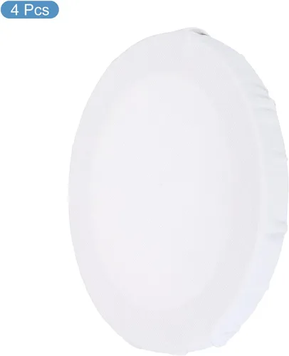 Vista 3 de PATIKIL Paneles de lienzos de pintura para pintura, paquete de 4 paneles redondos de madera de 4 x 4 pulgadas, paneles de arte en blanco estirados