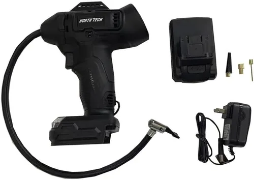 Vista 2 de North Tech Kit de inflado inalámbrico de 18 voltios de 160 PSI, tu solución todo en uno para inflar sin esfuerzo