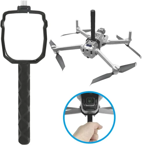 Vista 4 de Soporte de agarre para dron, soporte de expansión estabilizador de mano ligero de plástico para Air 2 Drone 2 Mango de agarre
