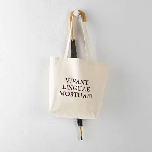 Vista 5 de CafePress Long Live Dead Languages - Bolsa de lona natural bolsa de compras