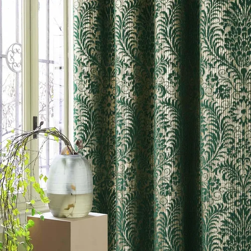 Vista 10 de always4u Cortinas de Terciopelo Acanalado Negro y Dorado con Estampado de Damasco en Lámina 100% Opacas de 84 Pulgadas de Largo, Cortinas de 2
