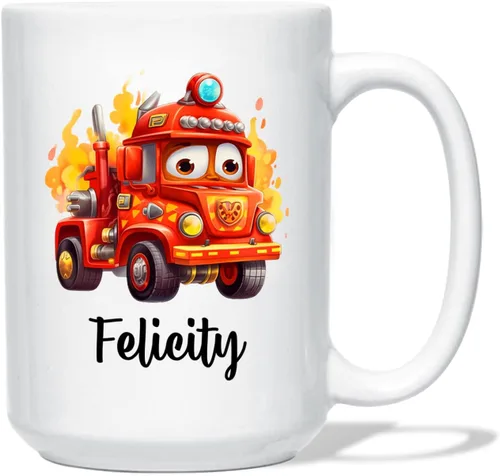 Vista 11 de Taza de café de avión personalizada con nombre de los niños, taza de café de avión personalizada de 11 onzas y 15 onzas, taza de cerámica blanca