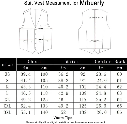 Vista 2 de Chaleco de traje para hombre, chaleco de esmoquin para boda, chaleco formal con cuello en V