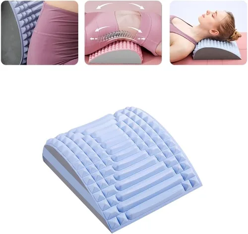 Vista 6 de Refresh - Estirador de cuello y espalda, galleta para aliviar el dolor de espalda baja, corrector de postura, dolor de espalda para hernia de disco