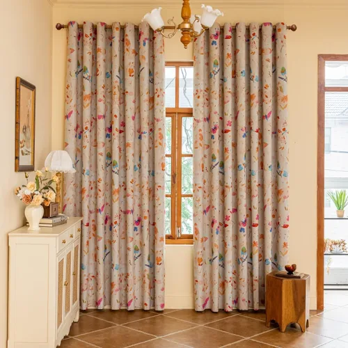 Vista 11 de GYROHOME Cortina de oscurecimiento de habitación con estampado de animales para niños y niños, con ojales, aislamiento térmico, ahorro de ruido, 2