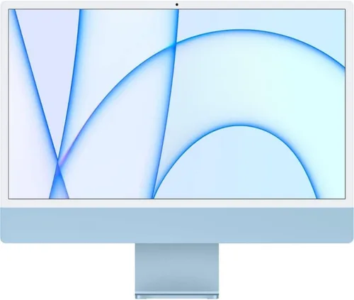 Vista 11 de Apple iMac 2021 con chip Apple M1 con CPU de 8 núcleos, 24 pulgadas, 16 GB de RAM, almacenamiento SSD de 256 GB, plata (renovado)