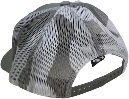 Vista 3 de Jeep Logotipo de texto premium con malla de camuflaje Trucker Dads Hat para hombre, gorra de béisbol, sombrero de polo