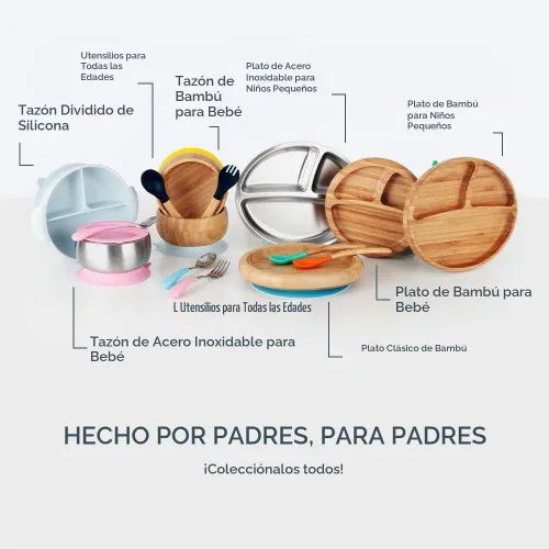 Vista 8 de Cucharas para niños pequeños, Multicolor Surtido con azul