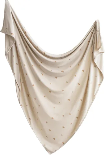 Vista 10 de mushie Manta Envolvente Elástica para Bebé Extra Suave y Ajuste Ceñido 47"x47" (Blush)