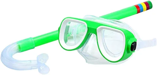 Vista 8 de Ochine Juego de esnórquel para niños, máscara de buceo antivaho para niños, gafas de natación, equipo de esnórquel semiseco, paquetes de esnórquel